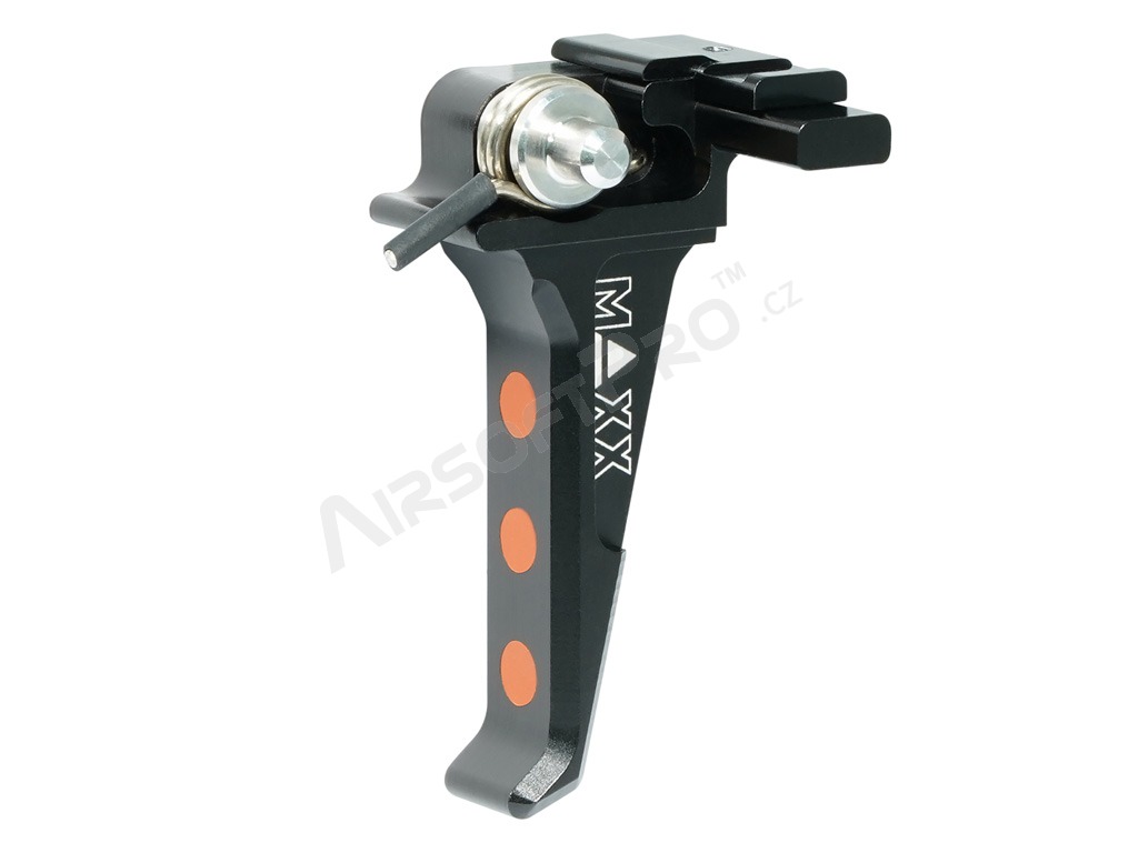 CNC Aluminum Advanced Speed Trigger (Style E) for EVO-3 - black [MAXX Model]