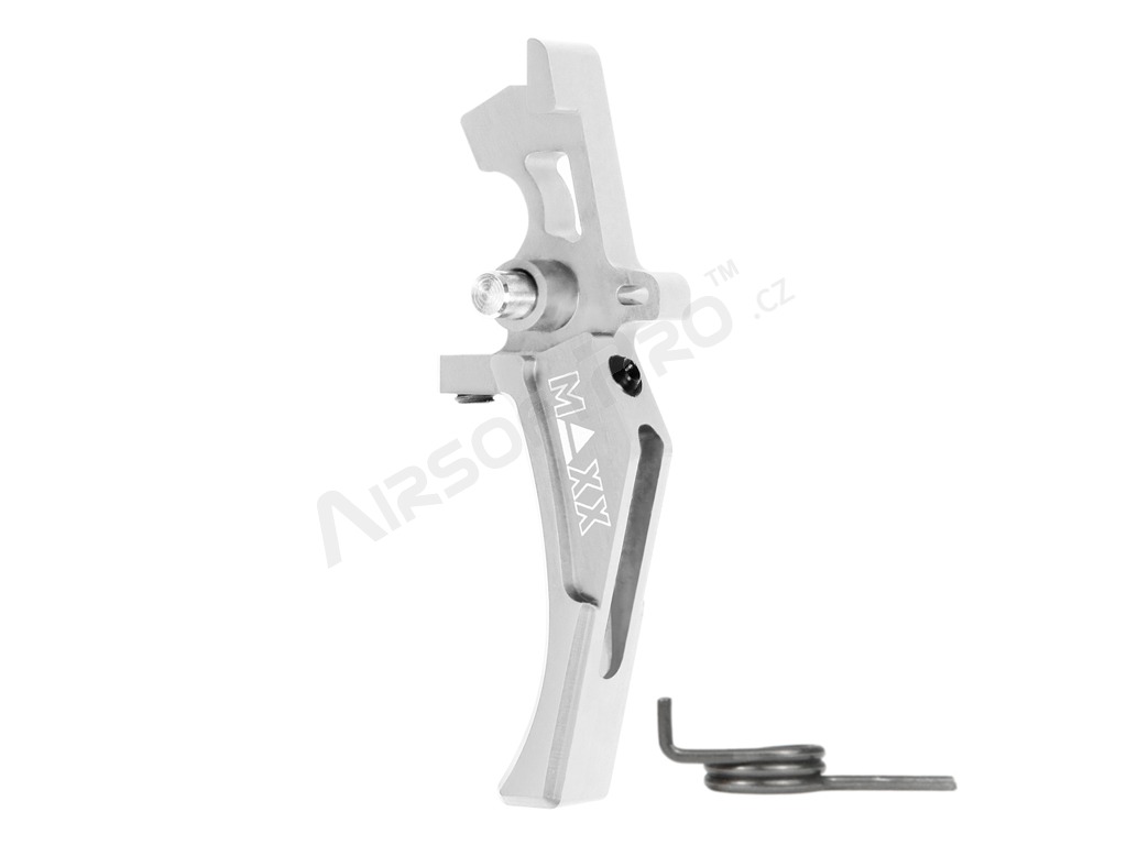 CNC Aluminum Advanced Speed Trigger (Style D) for M4 - silver [MAXX Model]