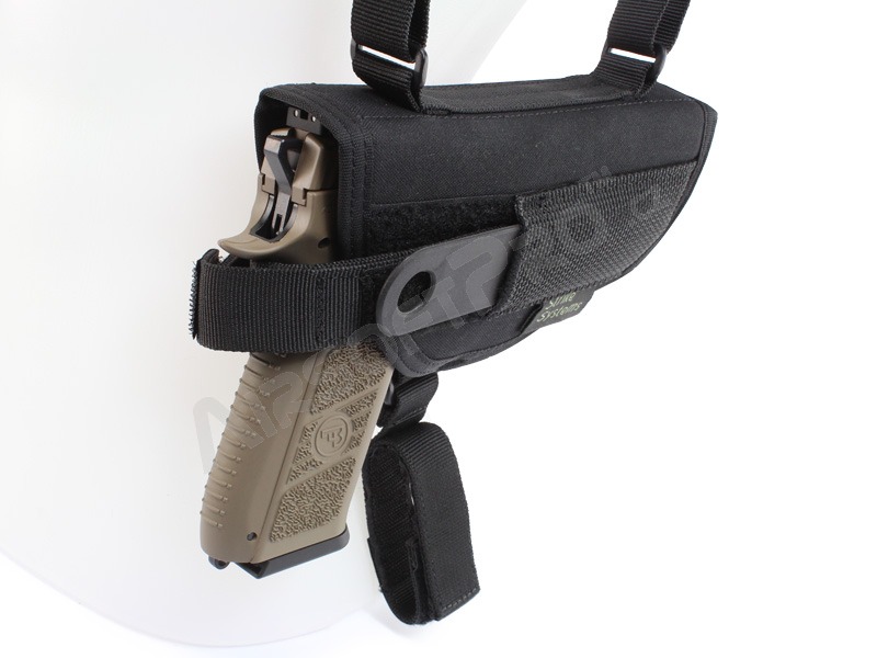 Shoulder pistol and magazine holster for G17/18, CZ, STI, M92 - black [ASG]