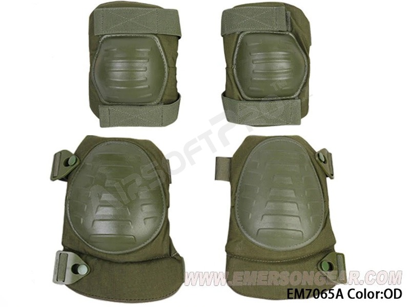 Military elbow and knee pad set - Olive Drab [EmersonGear]
