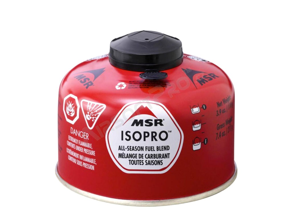 Bidon de gaz ISOPRO 110g pour réchaud à gaz [MSR]