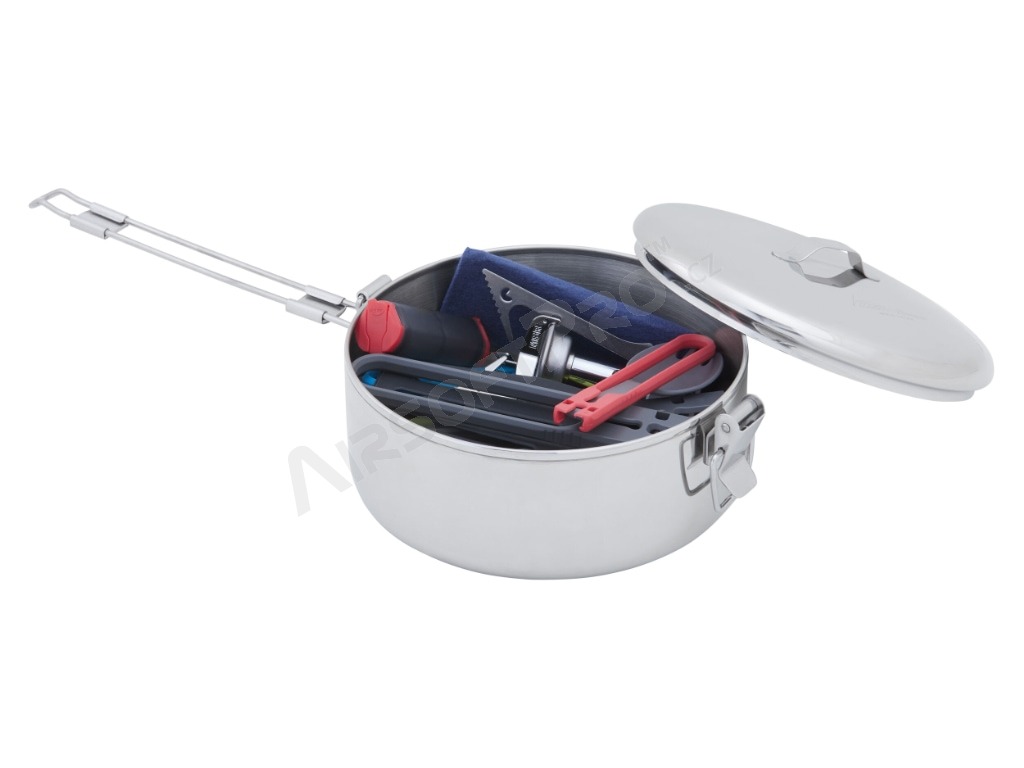 Stainless steel pot with lid STOWAWAY 0.475l [MSR]