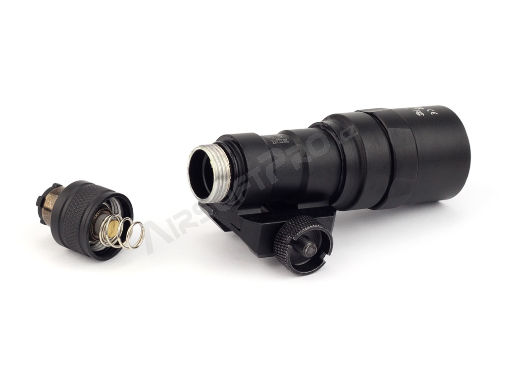 Taktická svítilna M300B Mini Scout LED s RIS montáží na zbraň - černá [Night Evolution]