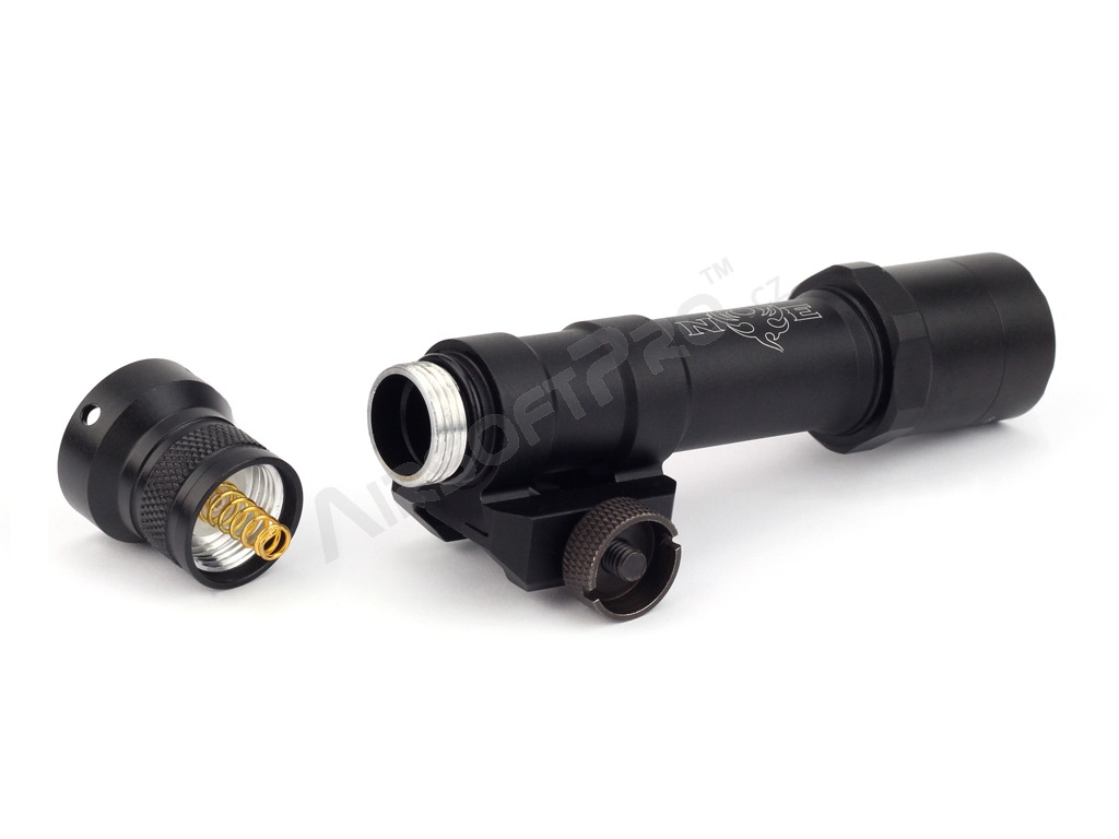 Taktická svítilna M600B Mini Scout LED s RIS montáží na zbraň - černá [Night Evolution]