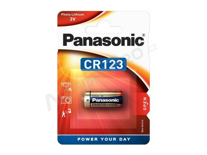 Pile au lithium non rechargeable 3V CR123A [Panasonic]