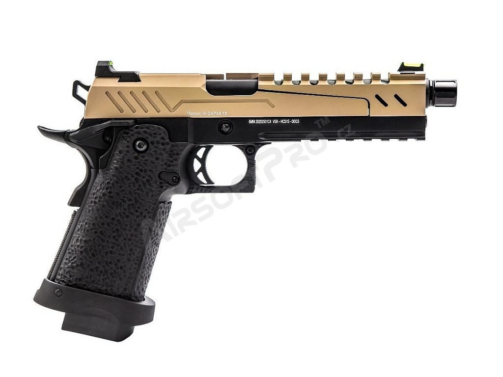 Pistolet Airsoft GBB Hi-Capa 5.1S, glissière TAN [Vorsk]