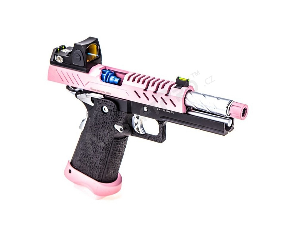 Pistolet Airsoft GBB Hi-Capa 4.3 Red Dot, Rose [Vorsk]