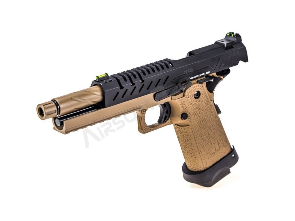Airsoftová pistole Hi-Capa 5.1, GBB - černo-TAN [Vorsk]