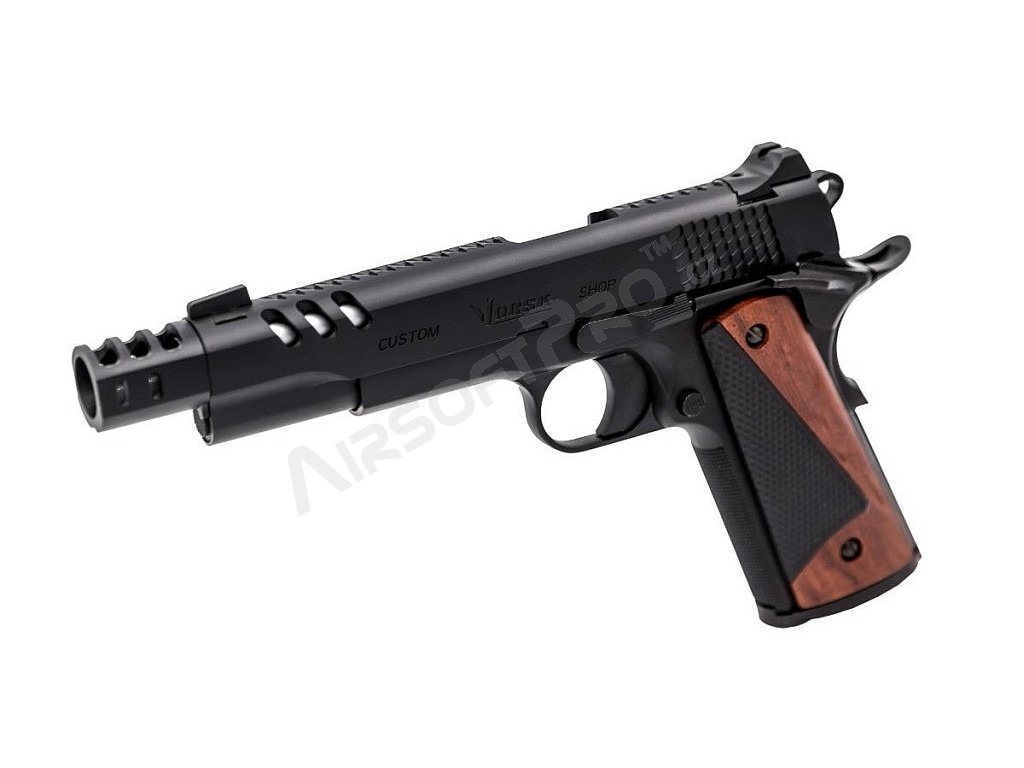 Airsoft GBB pistol CS Defender Pro MEU, Black-Silver barrel [Vorsk]