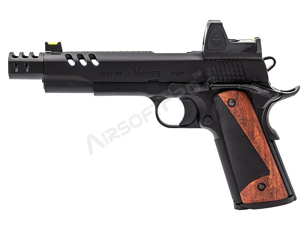 Pistolet Airsoft GBB CS Defender Pro MEU Red Dot, canon argenté [Vorsk]