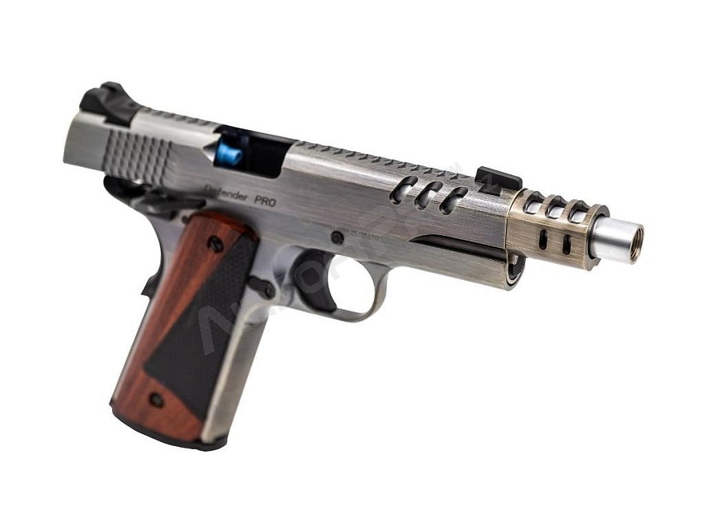 Pistolet Airsoft GBB CS Defender Pro MEU, Aluminium brossé [Vorsk]