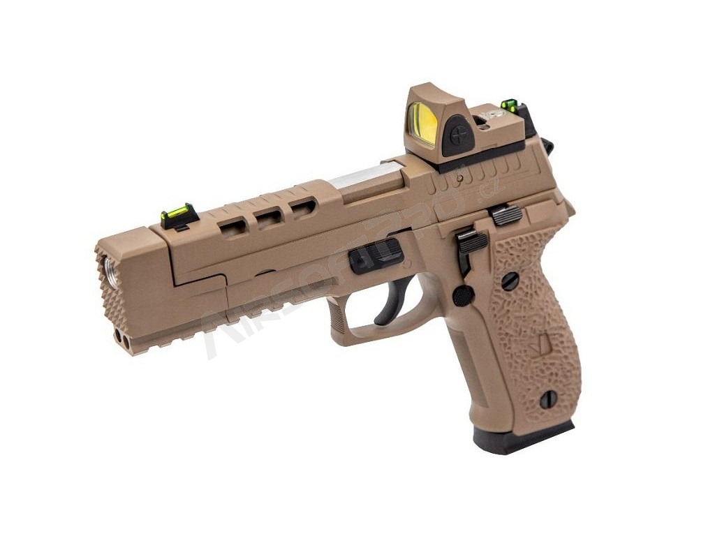 Airsoft GBB pistol VP26X + Red Dot, TAN [Vorsk]