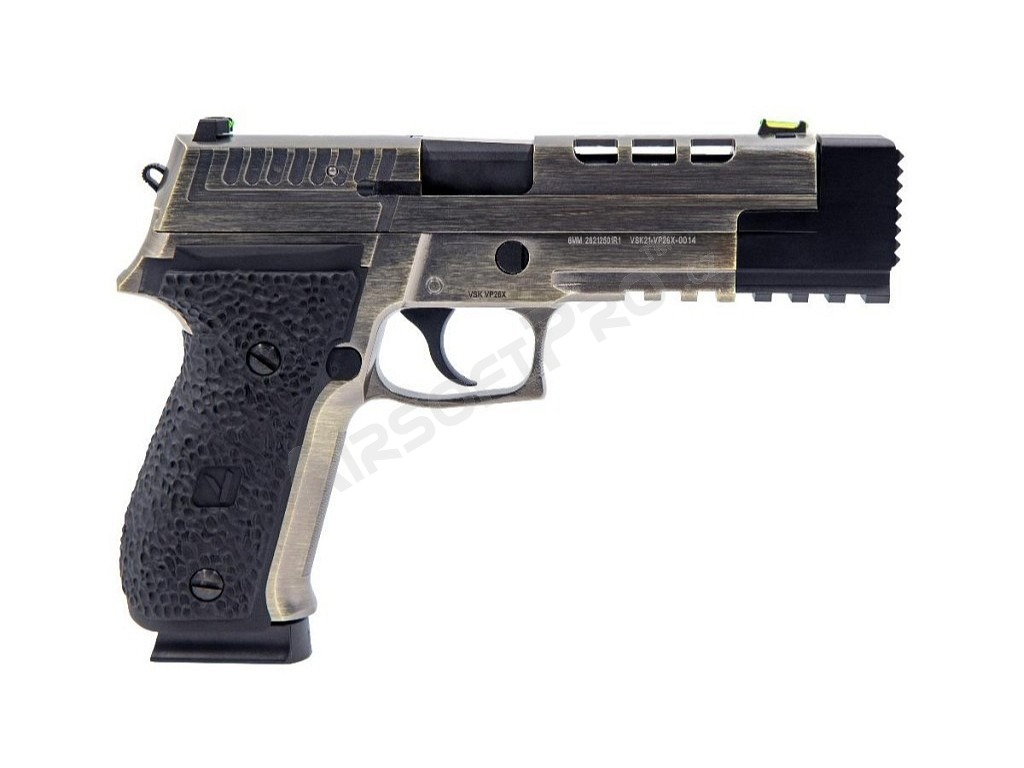 Pistolet Airsoft GBB VP26X, Aluminium brossé [Vorsk]