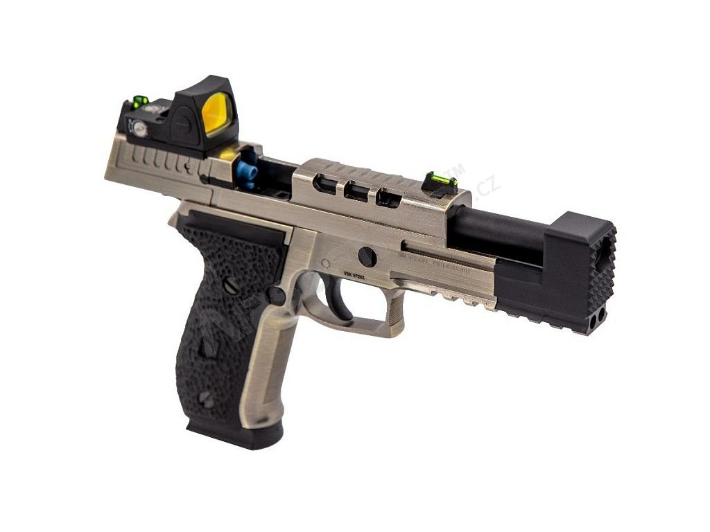 Airsoft GBB pistol VP26X + Red Dot, Brushed aluminum [Vorsk]
