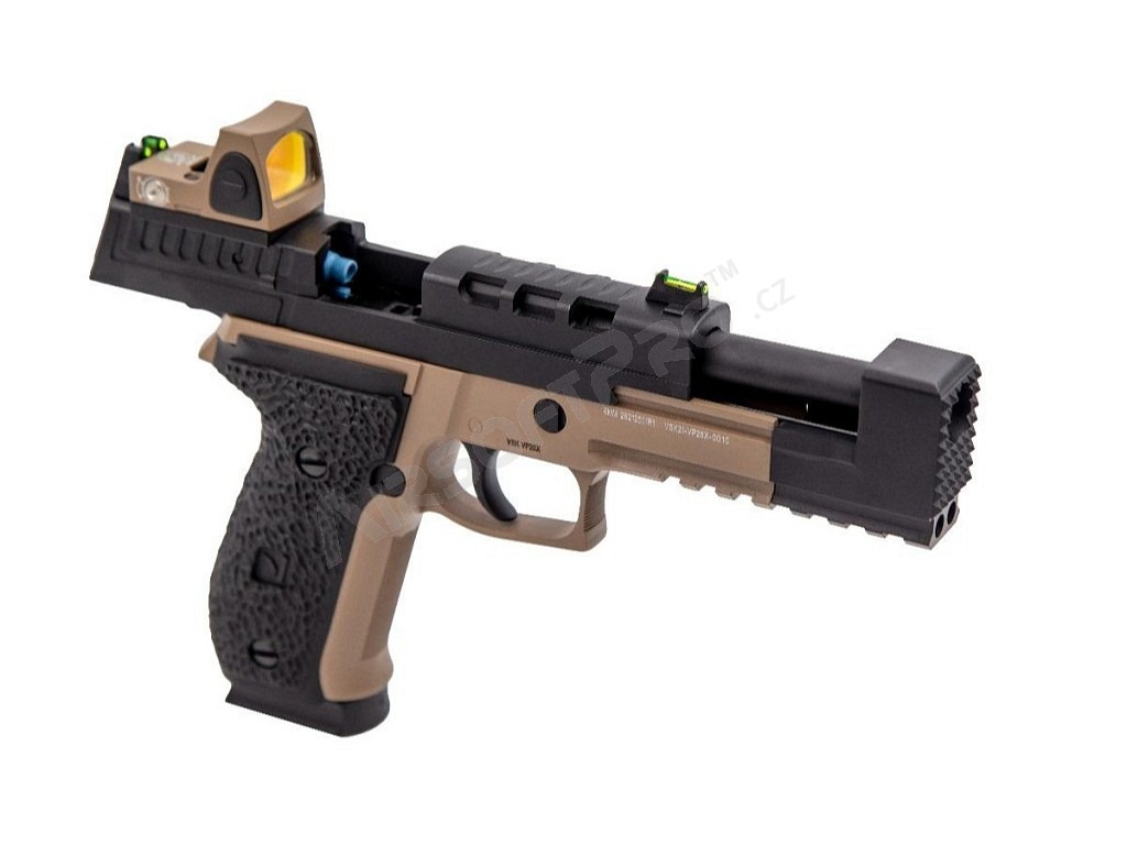 Airsoft GBB pistol VP26X + Red Dot, Black-TAN [Vorsk]