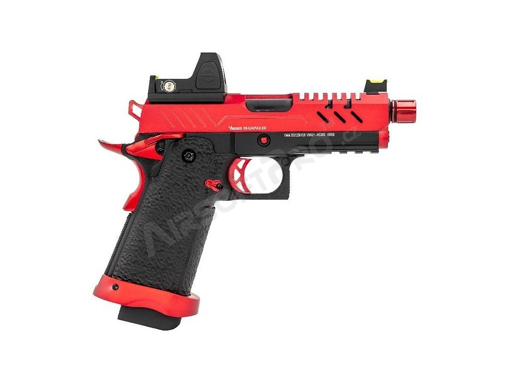 Pistolet Airsoft GBB Hi-Capa 3.8 PRO Red Dot, noir-rouge [Vorsk]