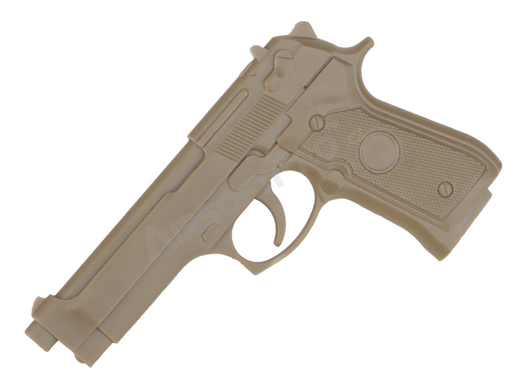 PVC 3D nášivka ve tvaru pistole M92 - TAN [Imperator Tactical]