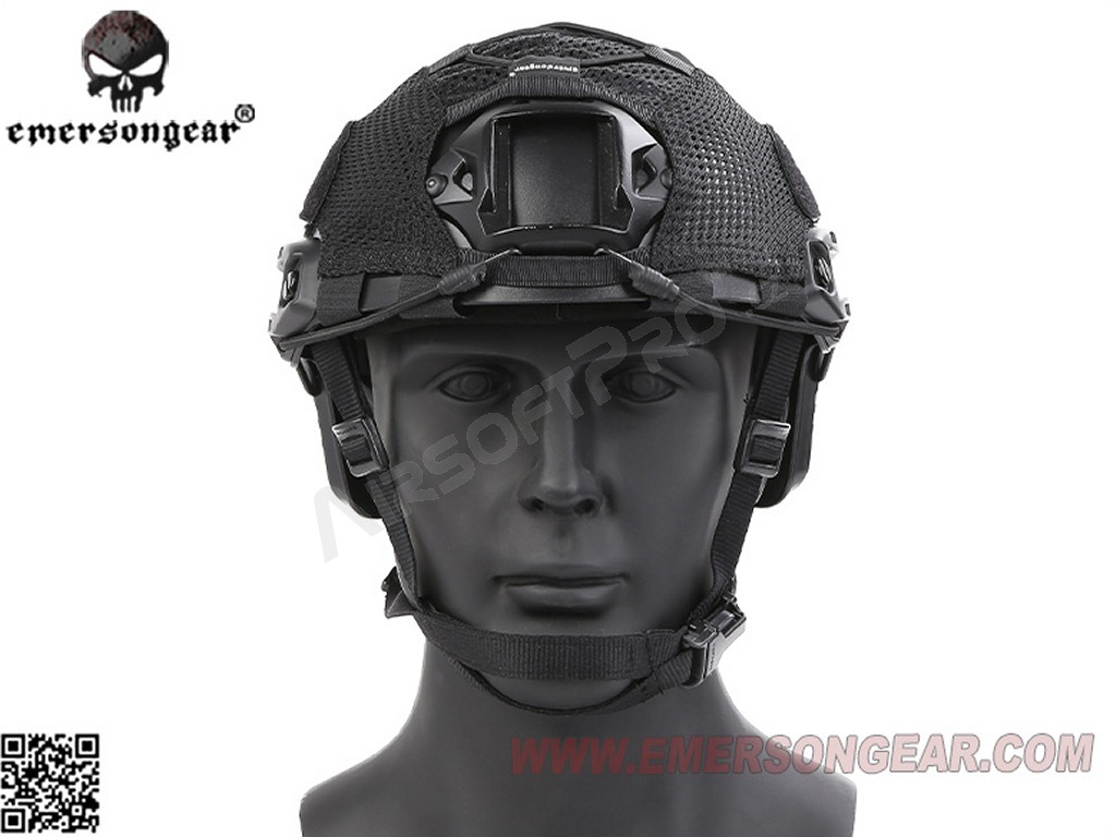 Hybrid AG style OPS-CORE FAST Helmet Cover - Black [EmersonGear]