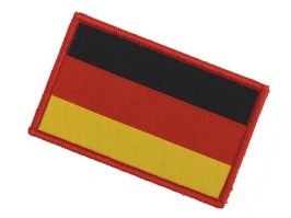 Ecusson en coton du drapeau allemand - bord rouge [101 INC]
