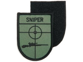 Sniper (shield) patch with velcro - green [101 INC]