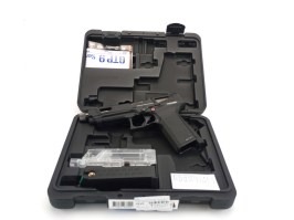 Airsoftová pistole GTP9 MS, plyn blowback (GBB) - CNC závěr - černá - VRÁCENÁ [G&G]