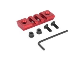 Aluminum lightweight RIS rail for KeyMod handguard - 5cm, red [A.C.M.]