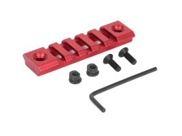 Rail RIS léger en aluminium pour garde-main KeyMod - 7cm, rouge [A.C.M.]