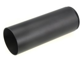 Long sun shade extender for riflescopes with 40mm lens diameter (tube 45mm) - black [A.C.M.]
