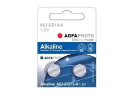 Alkaline button battery 1,5V AG13 / LR44W - 2pcs [AgfaPhoto]