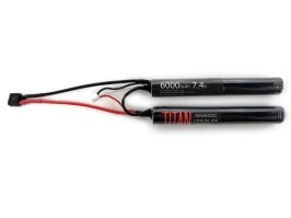 Batterie Li-Ion 7,4V 6000mAh 30C- Mini CQB avec le Dean [TITAN]