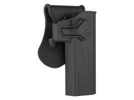 Tactical polymer holster for STI Hi-Capa - black, right hand [Amomax]