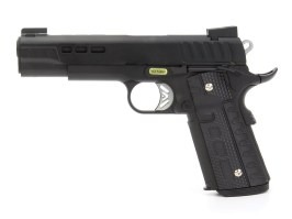 Pistolet airsoft KP1911 - GBB, entièrement métallique, noir [ASCEND]