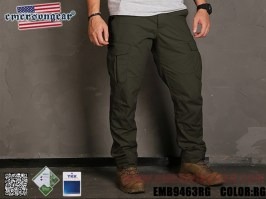 Kalhoty Blue Label Ergonomic Fit Long - Ranger Green, Vel.L (34) [EmersonGear]