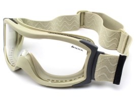 Tactical goggle X1000 Platinum (X1NSTDI) beige - clear [Bollé]