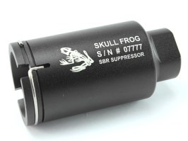 Flash hider M4 Mini Version Skull Frog style - black [Element]