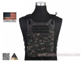 Jumer Plate Carrier With Triple M4 Pouch and dummy ballistic plates - Multicam Black [EmersonGear]