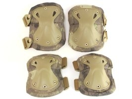 Tactical elbow and knee pad set - A-TACS AU [EmersonGear]