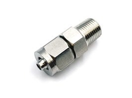 HPA 6 mm hose coupling with screwed catch - straight - male 1/8 NPT [EPeS]