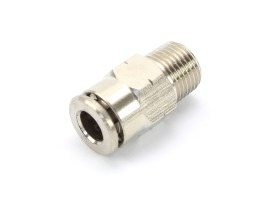 HPA 6 mm hose coupling - straight - male 1/8NPT [EPeS]
