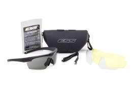 Ochranné brýle Crosshair 3LS černé s balistickou odolností - čiré, tmavé, žluté [ESS]