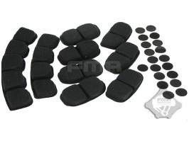 Ochranné pěnové polštářky do helmy, 9ks - černé [FMA]