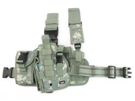 Tactical drop leg pistol holster, left - ACU [101 INC]