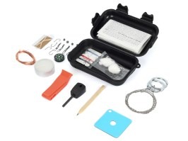 Waterproof Combat survival kit - Black
 [Fosco]