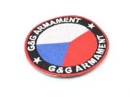 G&G patch velcro drapeau CZ - arrondi [G&G]
