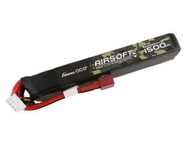 Batterie Li-Po 11,1V 1500mAh 25C 125x16x20mm - DeanT [Gens ace]