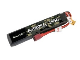 Battery Li-Po 7,4V 1000mAh 25C 105x19x11mm - DeanT [Gens ace]