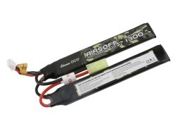 Batterie Li-Po 7,4V 1300mAh 25C 126x18x5mm (2x) - Mini Tamiya [Gens ace]