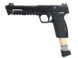 Pistolet airsoft Piranha SL, full metal, gas blowback (GBB) - noir [G&G]