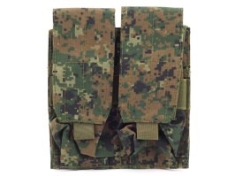 Double storage bag for M4/16 magazines - Digital Woodland [Imperator Tactical]