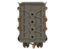 Pochette plastique pour chargeur M4/AK, MOLLE - TAN [Imperator Tactical]